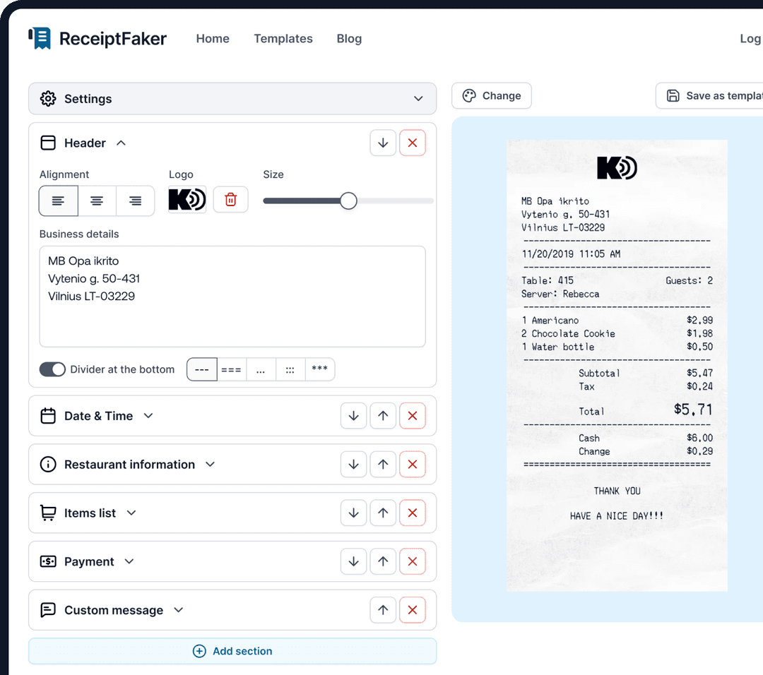 Screen mockup