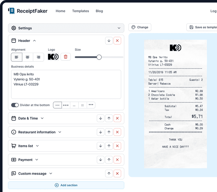 Screen mockup